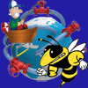 Bee Race Underwater