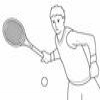 Coloring Racquet sports -1 Tennis