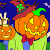Jack-o'-Lantern Halloween Coloring Game