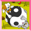 Yin Yang Puppy and Kitty Coloring Game