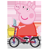 Piggy On Bike